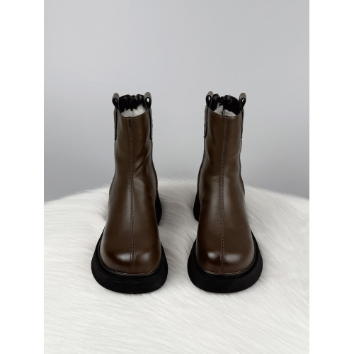 後拉鍊菸筒馬丁棉靴女厚底加絨加厚防寒保暖大棉鞋冬季防滑雪地靴