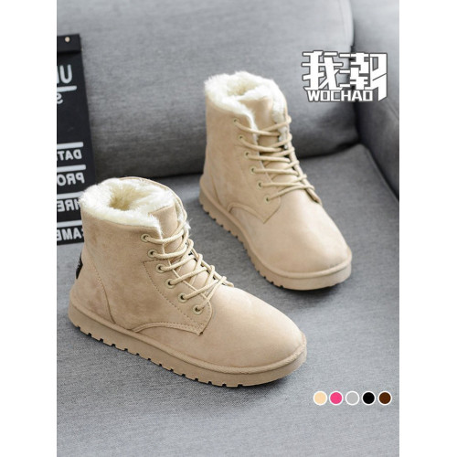 雪地靴女2026秋冬季新款大碼棉鞋子加絨加厚百搭保暖靴子女款冬天