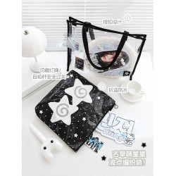 RosyPosy柔設推活包痛包透明手提袋追星應援包大容量收納袋編織袋