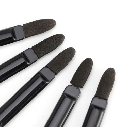 50支袋裝雙頭海綿眼影棒刷可攜式迷你眼部化妝刷遮瑕眼影棒美妝工具