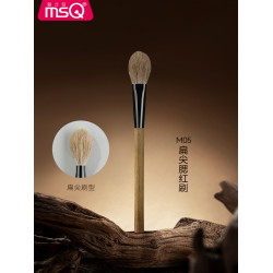 MSQ/魅絲蔻M05扁頭腮紅刷軟毛高光散粉刷化妝刷一支裝動物毛羊毛