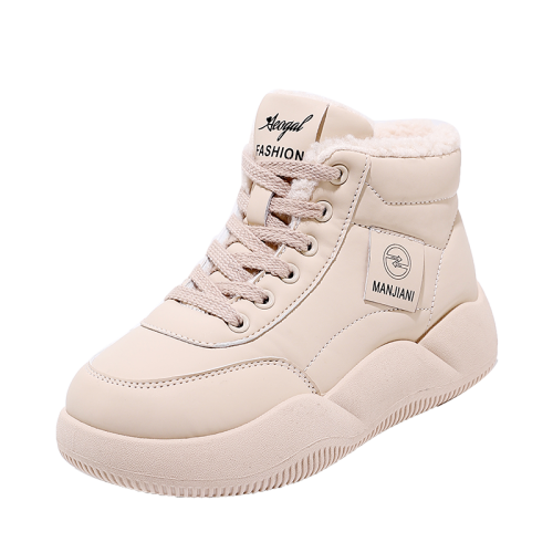 東北雪地靴女2025冬季新款加絨保暖防滑短靴厚底抗寒高幫大棉鞋子