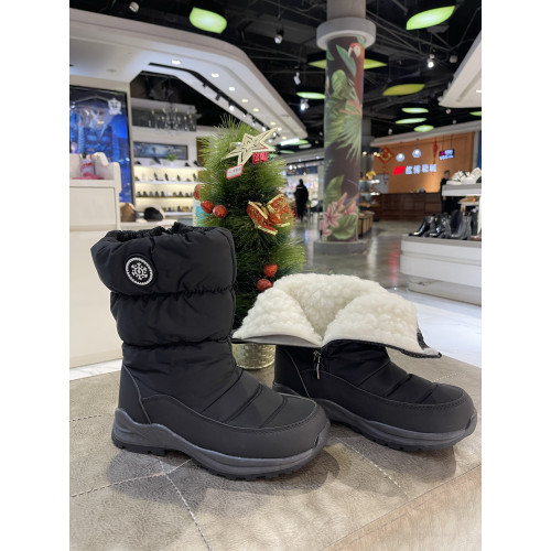 (雪花女款)出口3防寒雪地靴防水防滑保暖雪地靴