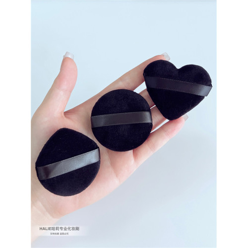 定妝巨服帖!超柔軟黑色植絨粉撲粉餅專用粉撲散粉定妝海綿美妝蛋 定妝巨服帖!超柔軟黑色植絨粉撲粉餅專用粉撲散粉定妝海綿美妝蛋