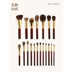 見刷如面面部刷JS70-JS89灰羊毛山兔毛朝鮮尾黃狼玉毛眼部化妝刷