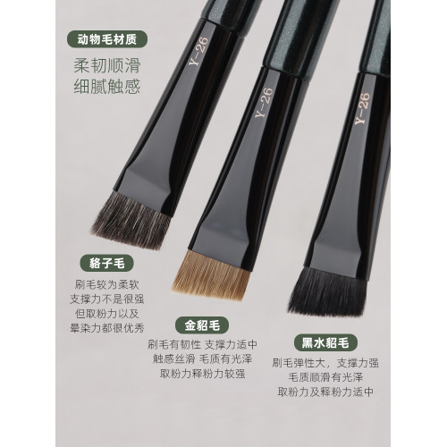 魅仔Y26大號眉刷斜角扁頭畫眉掃眉專用神器刀鋒眉膏野生眉化妝刷