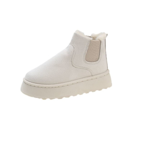 厚底雪地靴女鞋防滑棉鞋加絨加厚2025新款冬季保暖百搭防滑棉鞋 厚底雪地靴女鞋防滑棉鞋加絨加厚2025新款冬季保暖百搭防滑棉鞋