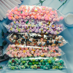 卡通多色嫁接假睫毛刷美睫獨立試琯裝一次性螺旋水晶睫毛刷化妝刷