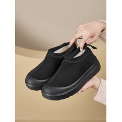 【男女同款】綿羊毛女棉鞋2025新款加絨雪地靴保暖厚底增高短靴