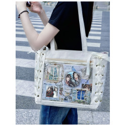 魔道祖師魏無羨藍忘機吧唧穀子痛包單肩包大容量二次元學生通勤包