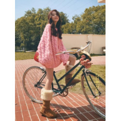 MaxFax長筒雪地靴女2024新款加絨加厚東北棉鞋厚底兩穿過膝長靴冬