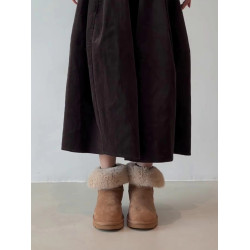 繙邊雪地靴女款2026冬季新款加絨加厚保暖短筒防滑毛毛靴百搭棉鞋