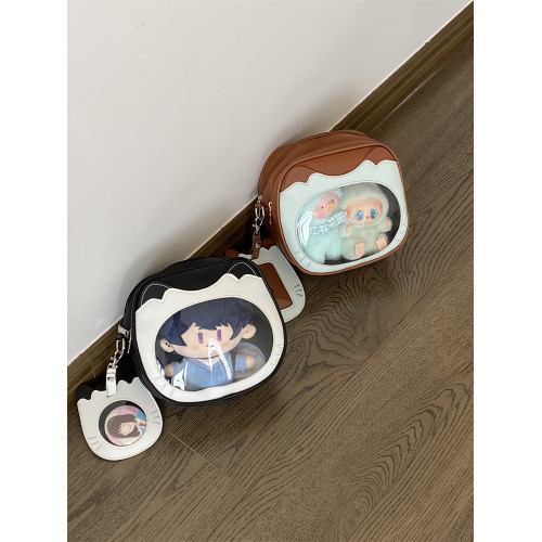 錢一波痛包｜可愛貓咪10cm橫版娃包內置小食量日常通勤單肩斜後後背包