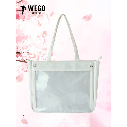 日本WEGO大腸痛絲帶吧唧包S碼少女手拎休閒通勤二次元穀子手提包