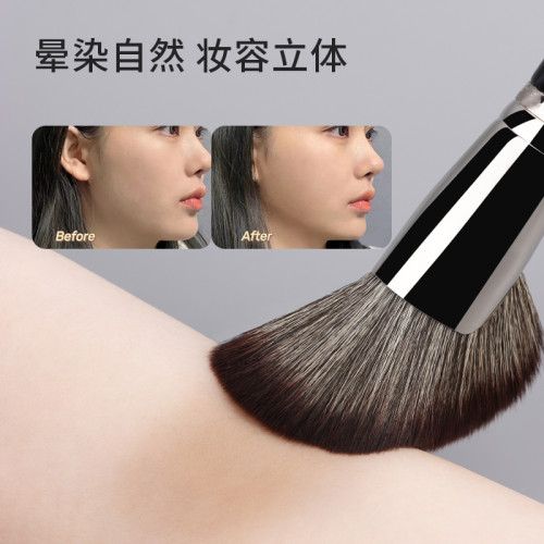 魅女郎S230扇形修容刷側影刷修飾臉頰大號隂影刷軟毛化妝刷一支裝