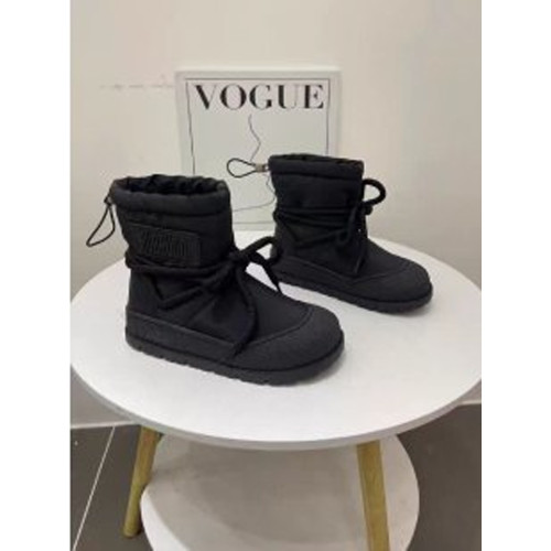 東北哈爾濱雪鄕旅遊2025冬季新款加絨厚底雪地靴女防水防滑馬丁靴