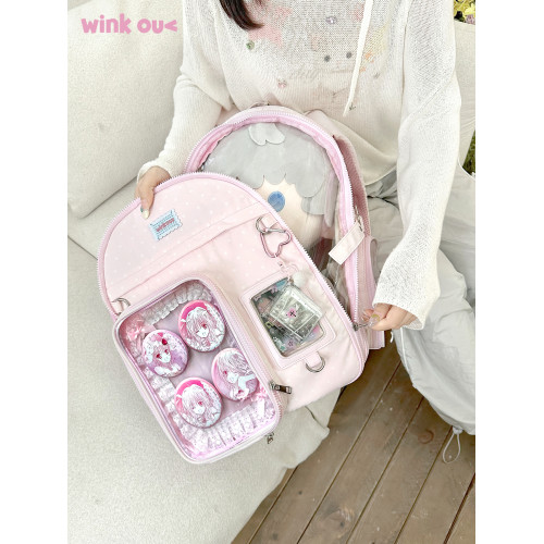 winkouv原創40cm日常大容量雙肩痛包書包20cm外出娃包女可愛後後背包