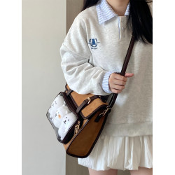 錢一波的痛包｜2025秋冬新款麂皮絨10cm娃包小食量學院風雙肩後後背包