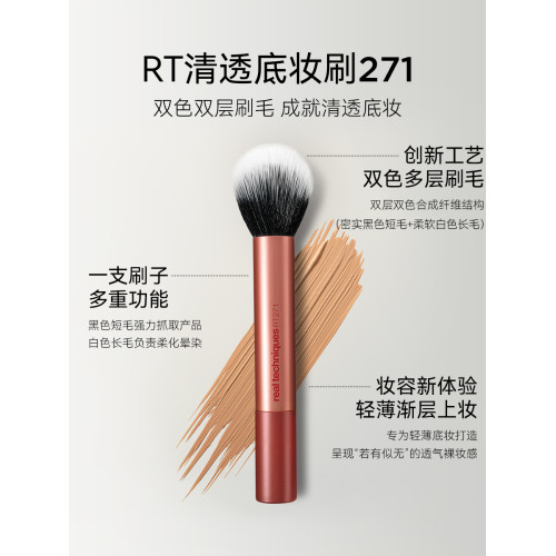 RT化妝刷修容刷腮紅遮瑕刷子底妝刷套裝貼膚清透妝容化妝師同款