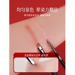 檀藝化妝刷T27小號細節眼影刷雪狐毛觸感柔軟暈染加深後眼尾臥蠶