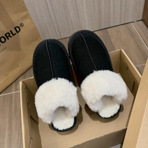 增高真皮厚底低幫毛毛雪地靴2025冬季新款短靴保暖加絨雪地棉鞋