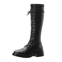 不過膝長靴2026年新款長筒內增高中筒小腿騎士靴高筒矮個子女靴子