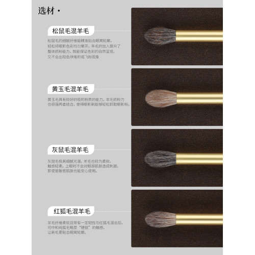 魅女郎千金702火苗暈染刷圓頭鼻影修容眼影刷動物毛一支裝化妝刷 魅女郎千金702火苗暈染刷圓頭鼻影修容眼影刷動物毛一支裝化妝刷