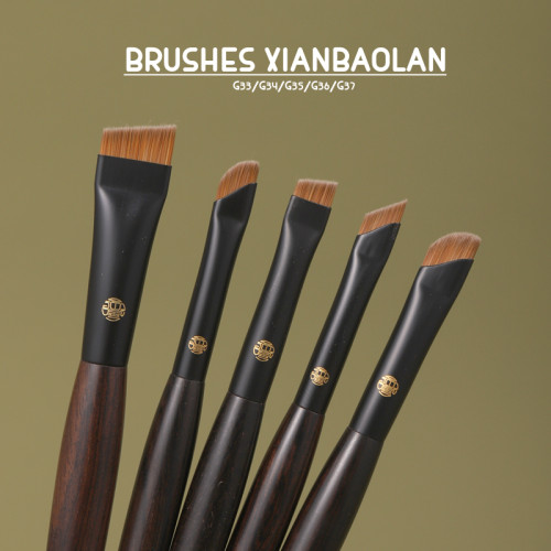 鐮刀眼線刷超薄斜角刀鋒眼瞼眼角臥蠶眼線膏刷眉刷化妝刷仙寶蘭