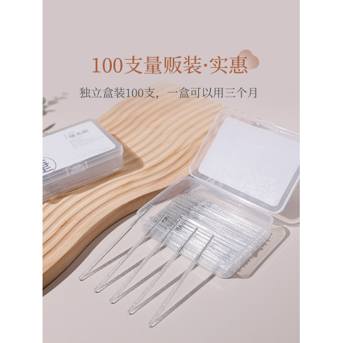 Brainbow小細頭睫毛刷100支初學者可攜式眉刷螺旋刷梳眉毛美睫工具