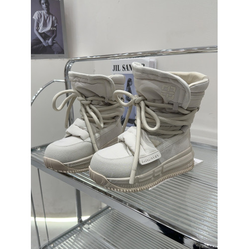 歐貨真皮厚底雪地靴女防水2025冬季新款加絨保暖棉鞋增高短靴子潮