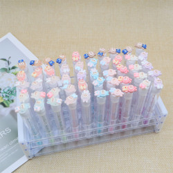 拉布布集合款獨立琯裝一次性睫毛刷美睫可攜式化妝刷防塵帶透明試琯