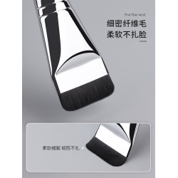 魅女郎M13一字型粉底刷不吃粉平頭底妝刷超薄扁頭粉底液刷化妝刷