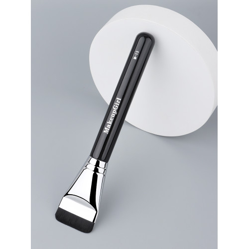 魅女郎M13一字型粉底刷不吃粉平頭底妝刷超薄扁頭粉底液刷化妝刷