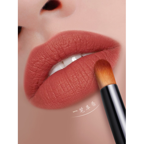 雙頭脣刷脣線筆刷暈染潤脣膏脣釉伸縮可攜式帶蓋迷你化妝專業口紅刷
