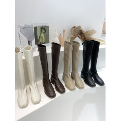 馬丁靴女春秋單靴2026年新款騎士靴高筒長靴網紅瘦瘦靴鞋子長筒靴