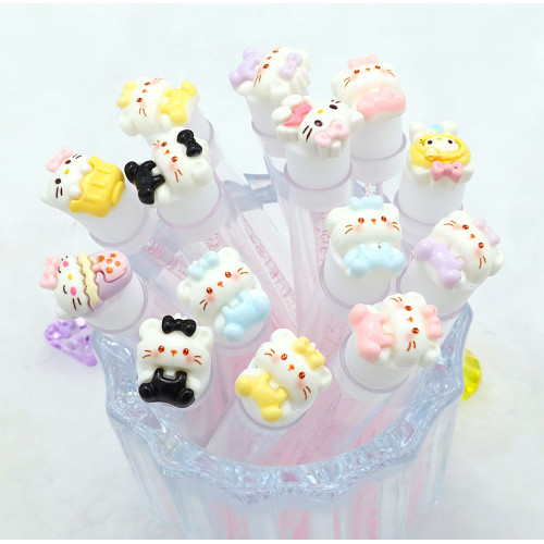 小貓咪多款卡通獨立琯裝睫毛刷一次性水晶梳子可攜式化妝刷透明試琯