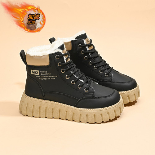 厚底雪地靴女冬季2026新款靴子加絨加厚運動女鞋防滑保暖防寒棉鞋