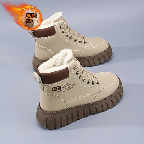 厚底雪地靴女冬季2026新款靴子加絨加厚運動女鞋防滑保暖防寒棉鞋