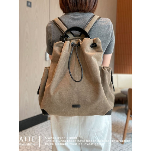 輕奢帆布高顔值雙肩包女2026新款輕便通勤女士後後背包高級小衆旅遊大