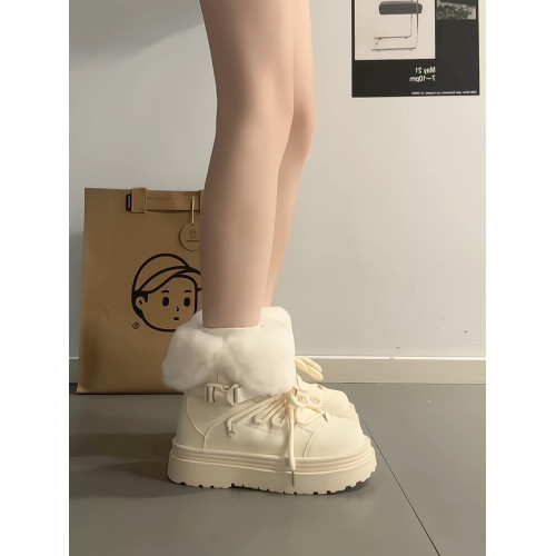 厚底雪地靴女2025新款冬季加絨加厚東北防水防滑百搭保暖短筒棉靴 厚底雪地靴女2025新款冬季加絨加厚東北防水防滑百搭保暖短筒棉靴