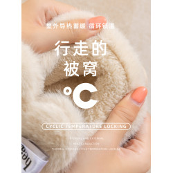 可愛雪地靴女士冬季2025新款外穿厚底家居保暖加絨加厚包跟棉拖鞋