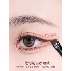 程十安推薦超細刀鋒眼線刷王菲菲同款眼瞼下至扁平頭斜角臥蠶眉刷