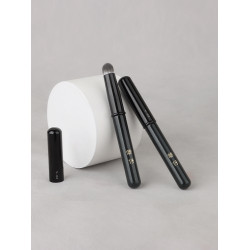 魅仔Y53可攜式圓頭脣刷口紅刷帶蓋防塵脣膏脣釉專用脣部暈染化妝刷