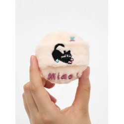 星兜羔羔長絨粉撲散粉撲Q彈軟萌炸毛貓 大面積定妝植絨粉撲2件9折