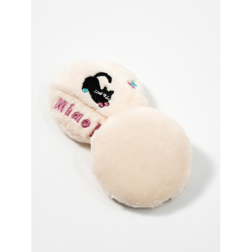 星兜羔羔長絨粉撲散粉撲Q彈軟萌炸毛貓 大面積定妝植絨粉撲2件9折