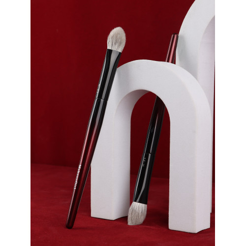 魅女郎硃釉N21錐形高光刷三角形侷部定妝啞光提亮刷動物毛化妝刷