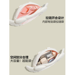 洋叮貓原創毛絨可愛天使喵痛包女生小食量吧唧動漫二次元雙肩後後背包