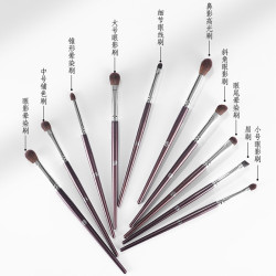 小紅書推薦艾諾琪傾顔眼影刷10支套刷套裝鼻影刷羊毛小馬毛眼部