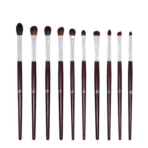 小紅書推薦艾諾琪傾顔眼影刷10支套刷套裝鼻影刷羊毛小馬毛眼部