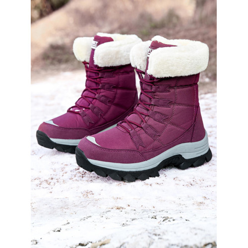 大碼雪地靴女2025新款冬季保暖加絨加厚防寒防滑東北戶外滑雪棉鞋